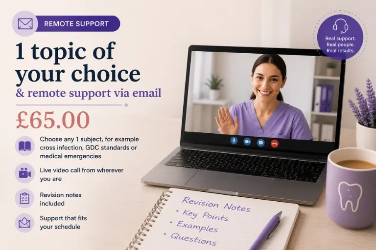 1 topic of your choice & remote support via email
